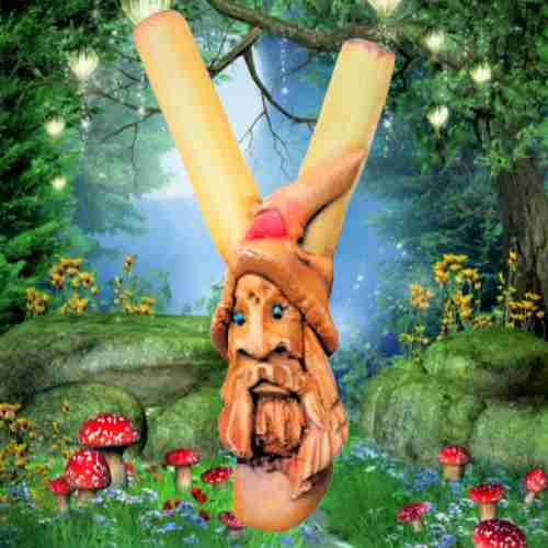 Kuripe Bambus Totem Zauberer Folleto Amulett Starke Steine
