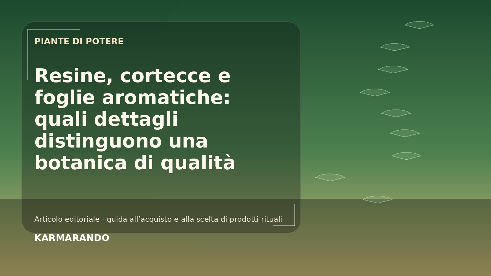 Les résines, les courges et les feuilles aromatiques: quels détails distinguent une botanique de qualité